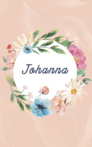 Johanna - Personalisiertes Notizbuch A5 Notizheft mit Namen: 120 Seiten, liniert, Tagebuch, Bullet Journal