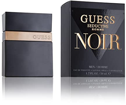 GUESS Seductive Noir, Eau de Toilette, Profumo Uomo, Fougère Orientale Speziato, Fragranza Sensuale Persistente, 50ml