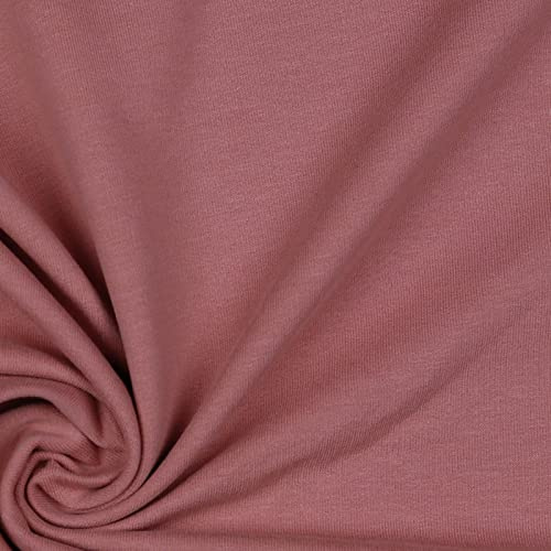 Softsweat Bio Organic ab 0,5m Sweatstoff Soft-Sweat Stoff Baumwolle Oeko-Tex 59 Farben, Farbe:010 - mauve