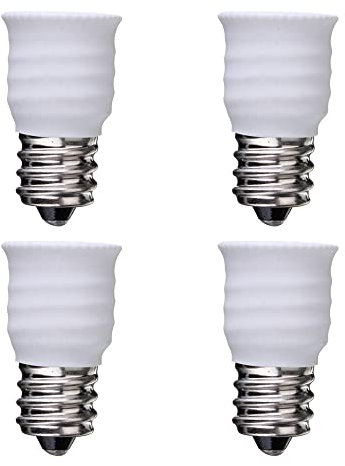 4 Stück E12 auf E14 Konverter Adapter Lampenfassung Für LED-Lampen (E12 to E14)