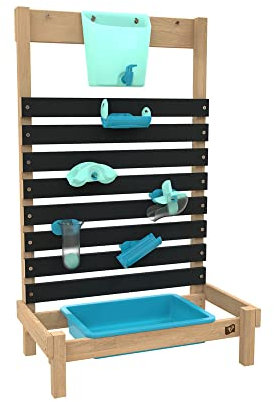 TP Toys Wasserspiel Kinder Wasser Spielzeug Holz Spielwand Garten Gartenspiel Natur 31x57x92cm