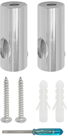 smartect Decentratore da Parete e Soffitto per il fissagio dei Cavi[2 Pezzi, Metallo] Gancio da soffitto con viti e tasselli, Supporto in superficie per il tuo progetto fai-da-te
