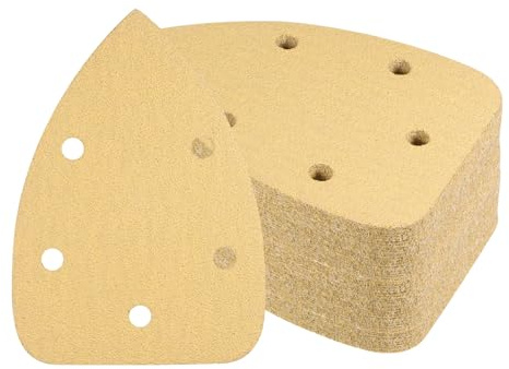 Kozelo 50 Feuilles Papier Verre pour Ponceuse Souris Grain 60 3,5 x 5,5