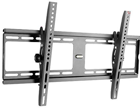 Soporte de pared inclinable para televisores LED de 50 y 75 pulgadas, carga máxima de 65 kg, soporte de TV resistente con fácil instalación