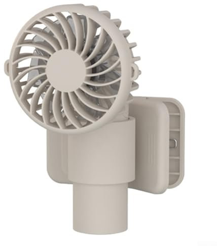 HpLive Ventilateur à clip multifonction USB rechargeable portable avec vitesse réglable pour l'intérieur et l'extérieur (abricot)