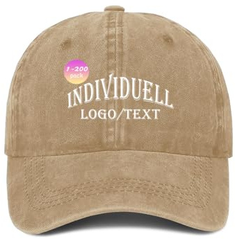 ERICAT personalisiert Cap personalisierte Basecap personalisierte Kappe personalisiertes Baseball Cap mit Foto/Logo/Text Kappe selbst gestalten Trucker Caps für Männer & Frauen in großen Mengen