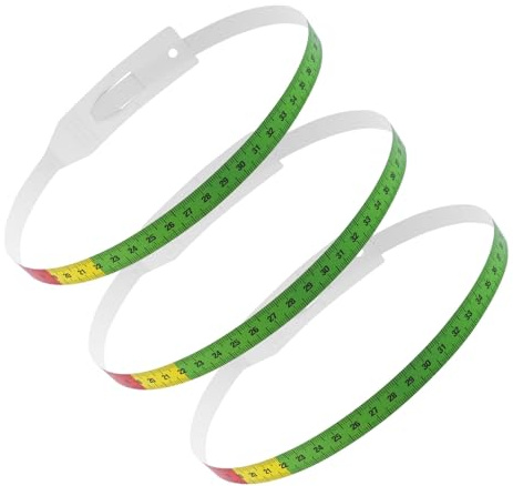 HONITANO Mètre Ruban Flexible et Rétractable pour Garçon et Filles, 3 Pièces, Accessoire de Test de Longueur pour Bras et Tête, Outil de Mesure Précis en Pp