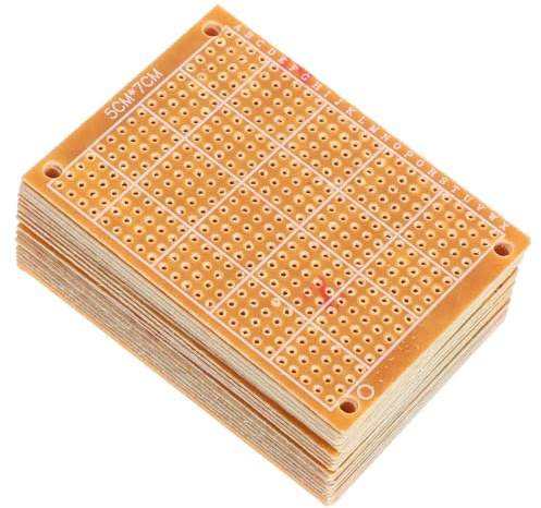 HOMSFOU Cartes de Circuit Imprimé Lot de 20 en Résine et Fibre de Verre Plaque Polyvalente Résistante à l'usure pour Expériences DIY pour Projets Électroniques