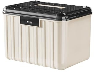 Coffret de Rangement à Clé Double Couche avec Serrure à Combinaison | Boîte Sécurisée Antipoussière avec Verrou Pour Documents Bijoux Montre Clés Carte Portefeuille Maison Chambre Salon Bureau
