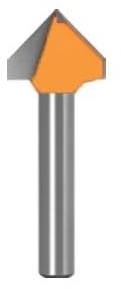 1 Stück 60°/90°/120°/150° 6 mm CNC-Vollhartmetall-Schaftfräser aus Stahl for Holzbearbeitung, 3D-Fräser for Holz und MDF(01)