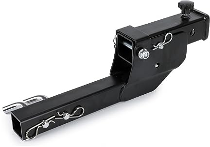 SEVEQIS Enganche de Remolque, Varilla De Fijación For Remolque Plegable, 2 Pulgadas, 500 Lbs, Montaje Enganche Ajustable Metal, Adaptador Transporte For Silla Ruedas Carga