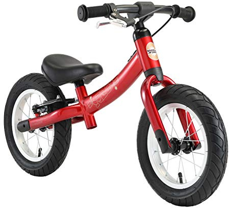 BIKESTAR Kinder Laufrad Lauflernrad Kinderrad für Jungen und Mädchen ab 3-4 Jahre | 12 Zoll Sport Kinderlaufrad | Rot | Risikofrei Testen