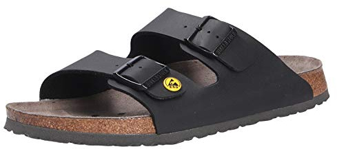 Birkenstock unisex Arizona Birko-flor Esd pantoletter, svart, 36 EU