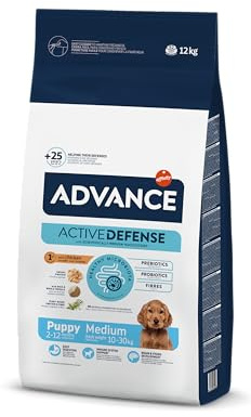 Advance Medium Puppy, Pienso para Perros Puppy (2 a 15 meses) de Razas Medianas con Pollo, 12kg