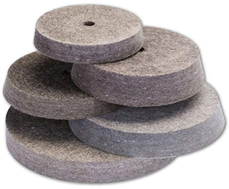 TronicXL Premium Filz Polierscheibe 200 x 25 x 14 mm gerade Filzpolierscheibe zb Ersatzteil für Messerschleifer Profi