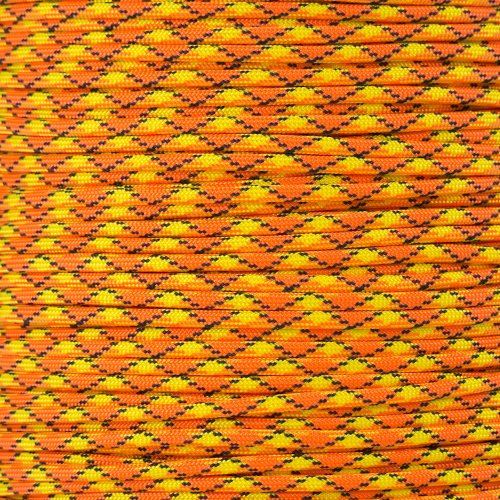 550 Paracord Fallschirmschnur Typ III 7 Stränge 4mm Durchmesser - 550 lbs Zugfestigkeit Überlebensschnur (100 Fuß, Atomic, Wickler)