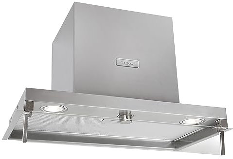 TEKA Campana Extractora de Pared 70 cm, 4 Velocidades, Filtro de Carbón, Recirculación, Blanca, Integra 66750