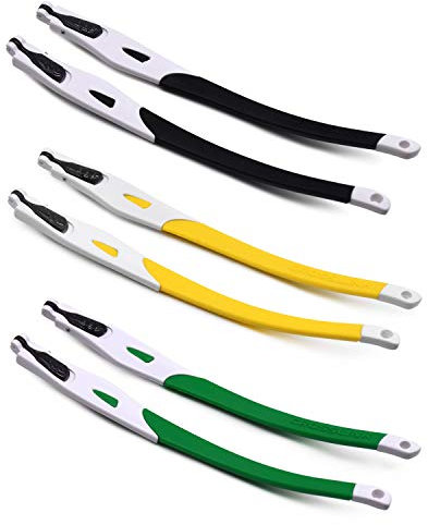 SOODASE Schwarz/Gelb/Grün Gummi Ersatz weißer Rahmen Für Oakley Crosslink Brillengestell