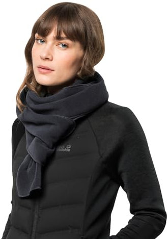 Jack Wolfskin Unisex Vertigo Scarf Fleeceschal, Schwarz, Einheitsgröße EU