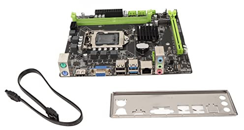 Carte Mère H310B, Carte Mère LGA 1151 M ATX 2xDDR4 32 Go PCI E 16X Carte Mère de Jeu USB2.0 USB3.0, SATA3.0, pour Carte Réseau Gigabit Realtek811