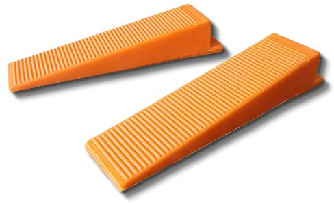 ISTA TOOLS - 100 cunei in plastica per piastrelle, sistema di livellamento, linguette per piastrelle