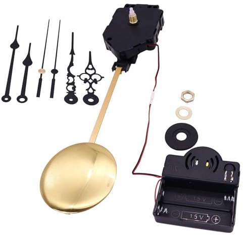 Uonlytech 1 Satz Glockenspiel Oszillierende Bewegung Chime Pendel Uhr Ersatz-uhrwerk Elektrisches Uhrwerk Wanduhrwerk Mit Schlagwerk Und Pendelwerk DIY-Uhr Ersetzen Metall