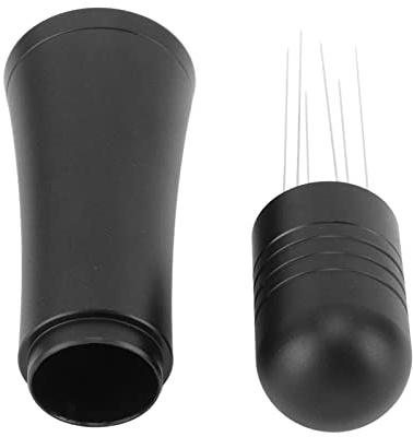Coffee Stirrer Needle Coffee Powder Distributor Needle Light Weight Coffee Tamper Stirring Tool for Home Coffee Shop Office (Black)