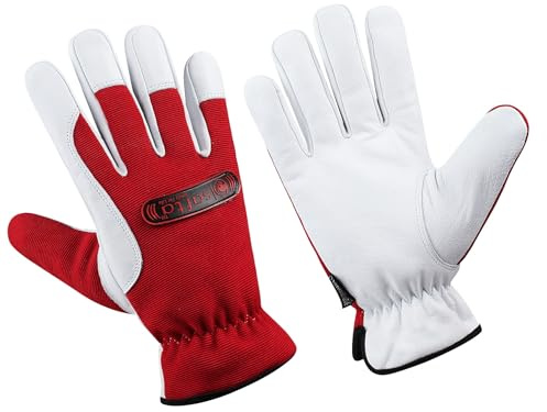 SAFTA Thermal Work Gloves Winter Warm Heavy-Duty Leather Safety Gardening Gloves for Men & Women | Insulated Cold Weather Grip Gloves for Construction, Mechanic & Outdoor Work (Sizes M–XL) (Large)