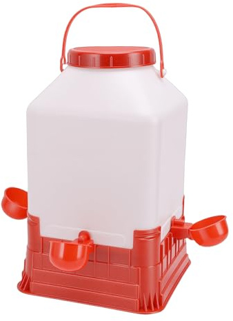 Greensen Abbeveratoio Per Polli 10L, Grande Capacità Con Design Facile Da Pulire, Plastica Resistente Per Galline E Anatre