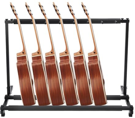 Jerool Gitarrenständer,guitar stand,gitarren ständer,multifunktionaler gitarrenständer & fußschemel,für Akustikgitarre Westerngitarre E-Gitarren (7)
