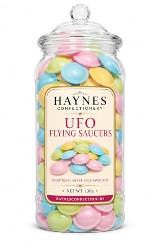 Original Flying Saucers UFO 130g Sherbet Retro Sweets, Sweet Shop Favourite HD