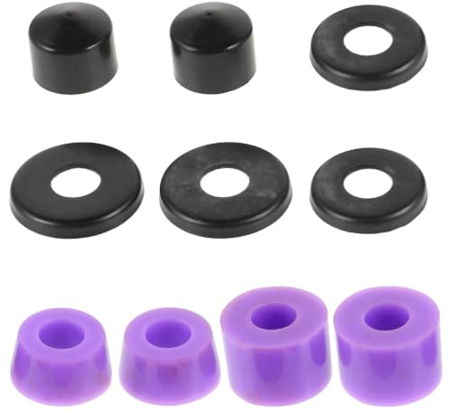 BESTOMZ Bushings de Skateboard en PU, Pièces pour Trucks, Pourpre | Forme Bowl, Design Unique et Visible, pour Skateboard et Surfskate, Usage Extérieur