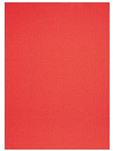 Ursus 80004622 - Bastelkarton Struktura Basic 2 Geranie, geprägter Tonkarton mit Leinen-Struktur, 220 g/qm, DIN A4, 25 Blatt, farbiges Papier zum Basteln, geeignet für Tintenstrahl-und Laserdrucker