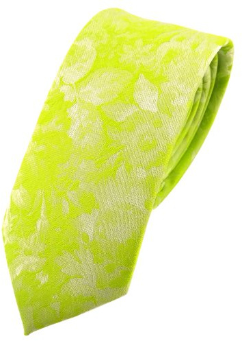 TigerTie - corbata estrecha - verde amarillo neón verde amarillo neón modelada