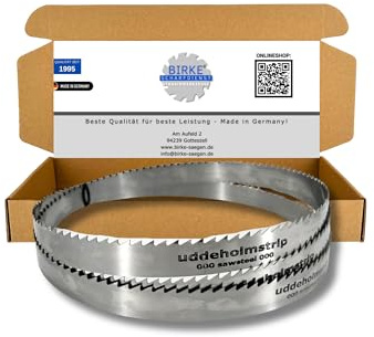 Bandsägeblätter Uddeholm Schwedenstahl 2520-3500mm Breite 20mm für Holz (3250mm x 20mm x 0,5mm ZT6mm)