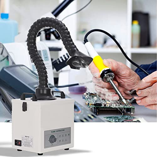 XDLYWUZIQ Lötrauchabsauger 3-Stufen-Filter, Rauchabsauger, Lötrauchabsorber-Reiniger, geeignet für Gravur- und ESD-Lötstationen