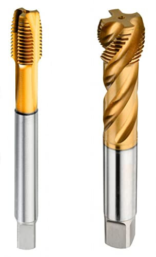 HSSE Maschinengewindebohrer Gewindebohrer Gewindeschneider Metrisches Feingewinde MF Sackloch/Durchgangsloch Sonder Beschichtung Made in Germany (mit Spirale 40° Form C, M25x1,5)