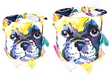 Hundehalstuch, farbig, französische Bulldogge, Mädchen, Jungen, Haustier-Lätzchen, Hundeschal, Halstuch, waschbar, Bandanas, Zubehör für kleine, mittelgroße und große Hunde, Welpen, Katzen, Haustiere,