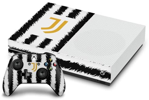 Head Case Designs Offizielle Juventus Football Club Home 2023/24 Match Kit Vinyl Haut Gaming Aufkleber Abziehbild Abdeckung kompatibel mit Xbox One S Console and Controller Bundle