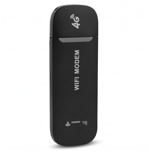 Zunate 4G LTE USB Hotspot, WLAN-Modem Hochgeschwindigkeits-USB-Netzwerkadapter mit SIM-Karte, Plug-and-Play tragbar für Laptop Desktop PC Computer