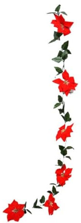 TOPBATHY Künstliche Blumengirlanden Aus Rattan Weihnachtsblumenranken Für Heimpartys Tisch Und Balkondekorationen Farbecht