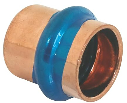 SOMATHERM FOR YOU, Bouchon cuivre à sertir F Ø12 - Raccord indémontable certifié ATEC et QB - Témoin de sertissage pour étanchéité EPDM - Pression max 16 bars, température max 95°C