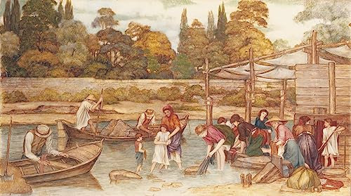ENYLUFUT Bekannt Mode Leinwand Malerei Gemälde Wandkunst der Waschplatz von Roddam Spencer Stanhope Bild auf Leinwand für Wanddekoration 60x90cm