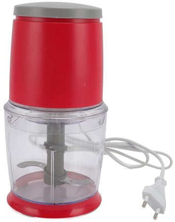 Mini Picadora de Carne Eléctrica de 400 W, Picadora Pequeña con 4 Cuchillas de Acero Inoxidable, Procesador de Alimentos Doméstico de 500 Ml, Procesamiento Rápido y Fácil para