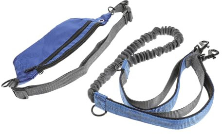 Happyyami 1satz Hundeleine Mit Bauchgurt Reflektierende Elastische Freihandleine Für Sicheres Joggen Geeignet Für Kleine Und Große Hunde Inklusive Praktischer Tasche Für Schlüssel Und