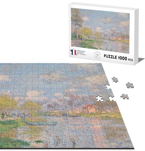 Puzzle Classique 1000 pièces Monet Printemps sur la Seine Peinture Impressionnisme France