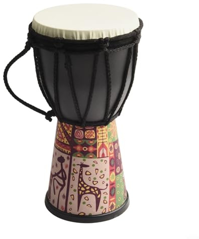 Lebendige westafrikanische Djembe-Trommel, kleine Größe, geeignet für verschiedene Musikstile (B)