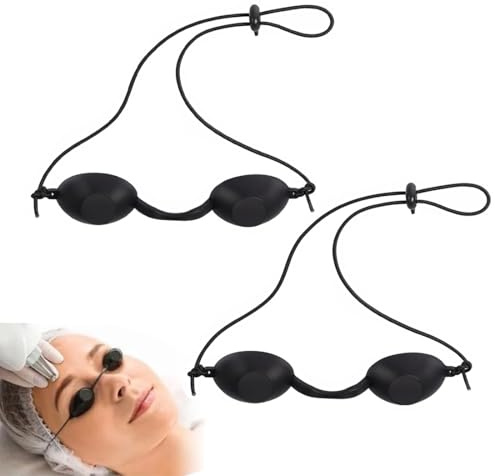Occhiali Lampada Abbronzante, 2 pezzi, Occhialini Solarium, Occhialini Sole, Occhiali Di Sicurezza Per Laser, Occhialini Lampada Abbronzante, Di Protezione per Beauty Clinic, Di Sicurezza Per Laser