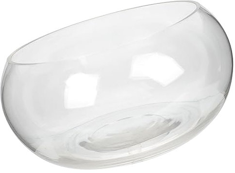 Milisten Bocal à Poissons Verre Transparent Terrarium Rond pour Plantes Aquatiques Et Décoration De Bureau Ou Domicile Aquarium Multifonction pour Poissons Tortues Et Plantes