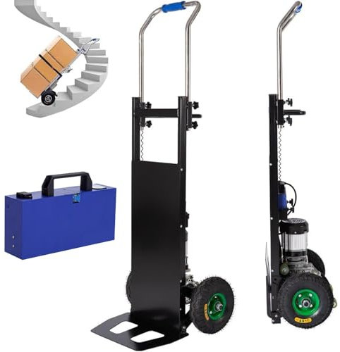 Carrello Portautensili (45 Gradini/Minuto) - Capacità Di Carico 250 Kg/551 Libbre, Carrello Di Aggancio Per Saliscale Elettrico, Ruote Per Carrello Portapacchi + Maniglia Estensibile